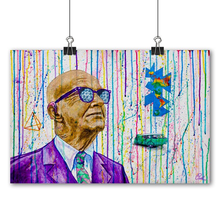 Buckminster Fuller - Print - Harmonize Visions