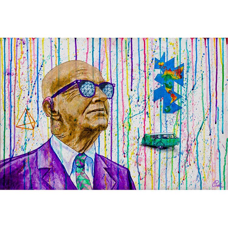 Buckminster Fuller - Print - Harmonize Visions